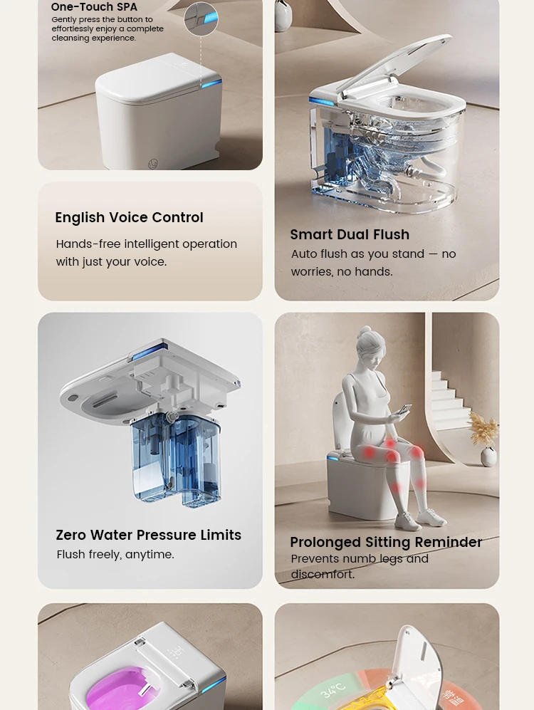 product most popular automatic bathroom closestool intelligent toilet electric toilet bowl auto flush foot sensor smart toilets for home-10