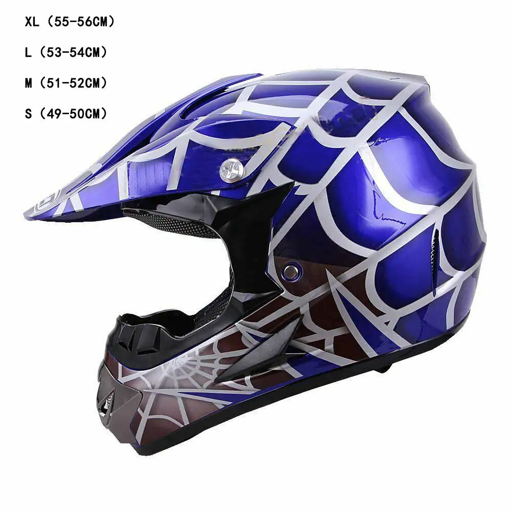 blue youth atv helmet