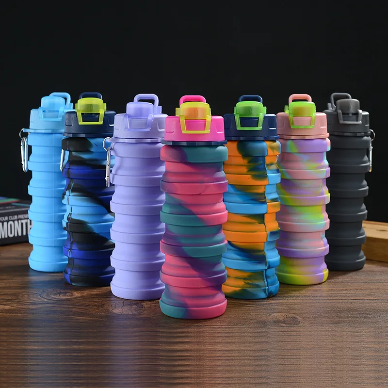 Silicone Collapsible Travel Cup Reusable Drinking Mugs Cup  for Outdoor Hiking Travel