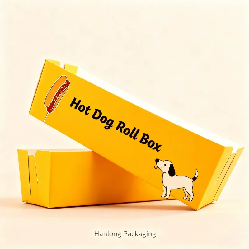 product customize cheese corn dog package box disposable container corn wraps hot dog roll box eco friendly soy ink hot dog roll box-3