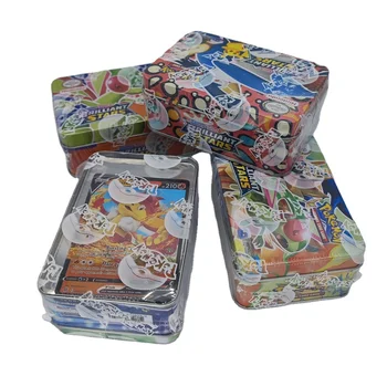 40 pcs tin box POKEMON Pokemon game card English card Imitated Not an official product