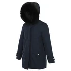 Coat Down Feminine Down Coat Huiquan High Quality Hooded Winter Coat Navy Blue Casual Feminine Down Coat