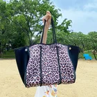 Designer Luxury Waterproof Large 2021summer Custom Bolso De Playa Women Sac De Plage Neoprene Tote Beach Bag