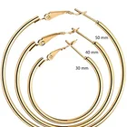 Hoop Set EESER Stainless Steel Hypoallergenic Geometric Women's Earrings Hoop Set
