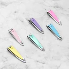 Nail Wholesale Bulk Professional Foldable Rust Free Stainless Steel Straight Edge Toe Finger Nail Clipper