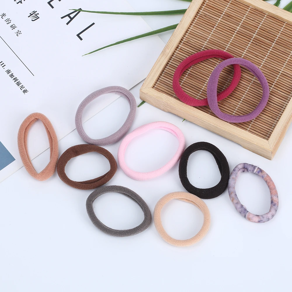 Wholesale Simple Design Nylon Seamless Strong Elastic Hair Ties Rope Candy  Solid Color Scrunchies For Women Girls - Buy Cotton Thick No Damage Nylon  Ponytail Holder Hair Ties,Black Hair Ties For Thick