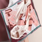 Scarf Hijab Custom Silk Scarf Shawl Pure Silk Scarf Bandana Square Silk Scarf Women Hijab