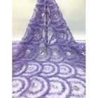 Train Wedding 3D Three-dimensional Handmade Decals Nigerian Style Transparent Luxury Train Wedding Lace Fabric