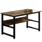 Study Desk Drop Shopping USA Multi- Purpose In 1 Design Cheap Home Office Black Frame Writing Study Computer Desk