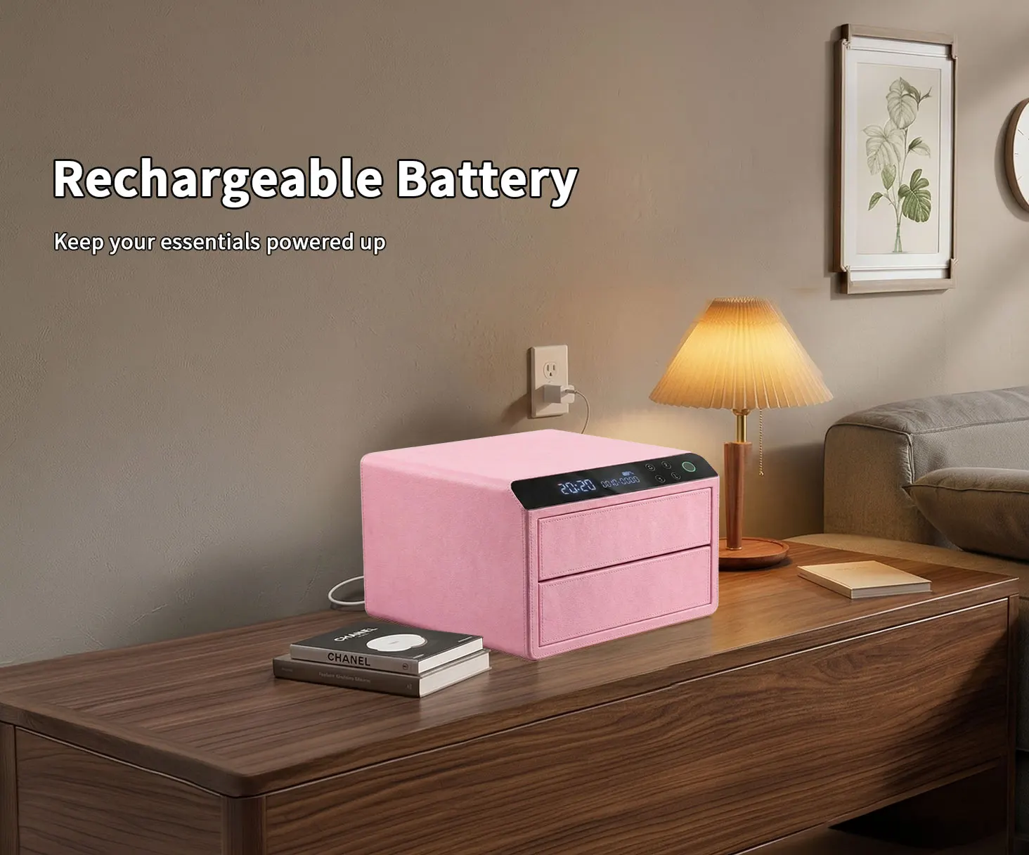 dr 1272 ft ceqsafe smart electronic safe box anti theft smart touch screen password fingerprint leather jewelry safe box-11