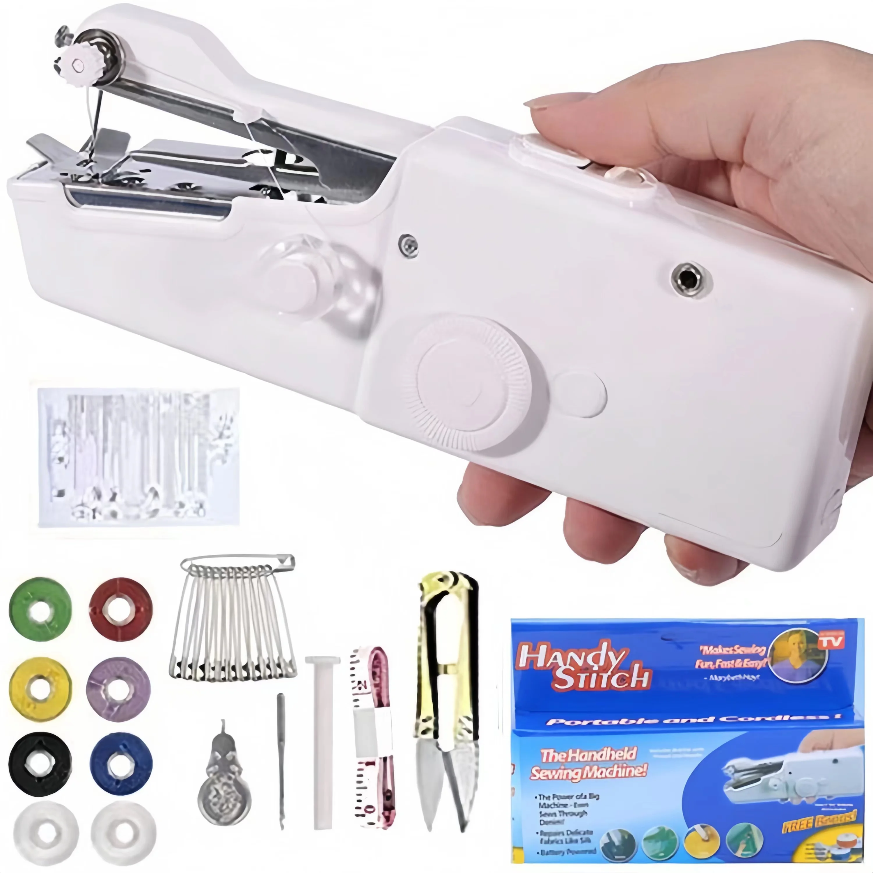 Handheld Sewing Machine Mini Handheld Sewing Machine for Quick Stitching Portable Sewing Machine Suitable for HomeTravel and DIY