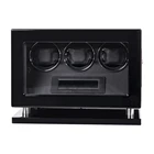Watch Remote LED Control 3 Slot Fingerprint Watch Winder With Vertical Rotor Stop YLK20-003