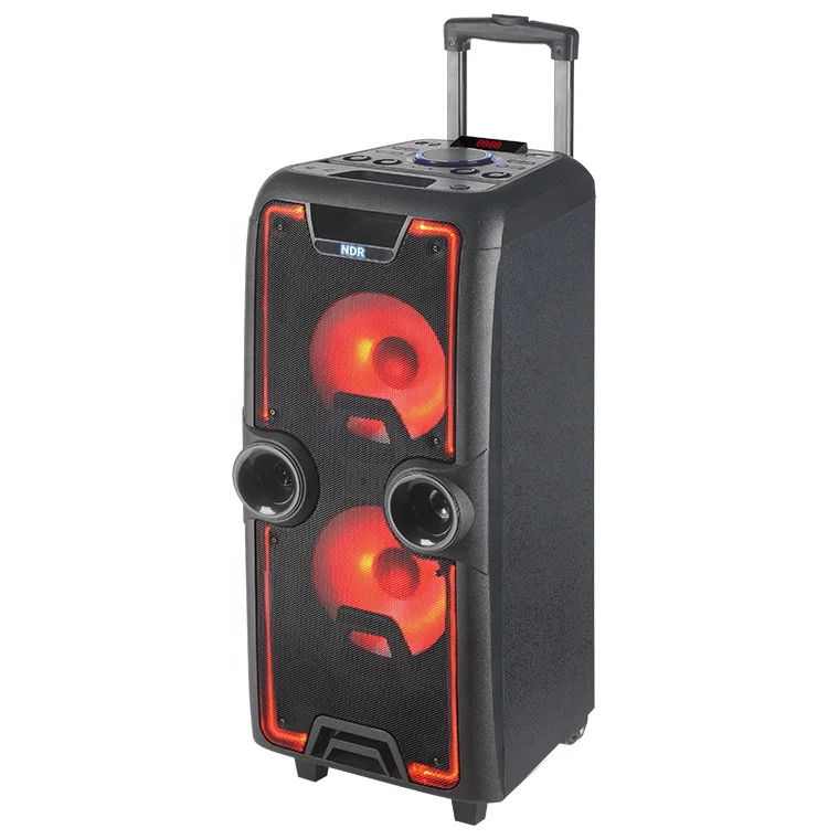 Speaker Bt Dj Big Bass Wood Speaker 