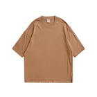 Cotton Private Label T-shirt 100% Cotton Mens Oversized Tshirt Plain Streetwear Short Sleeve Tee Shirt Custom