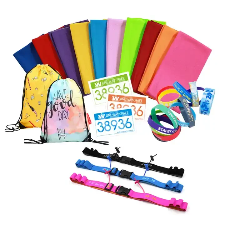 New Promotion  marathon silicone bracelet towel belt custom promotional items gift  towel  set packing