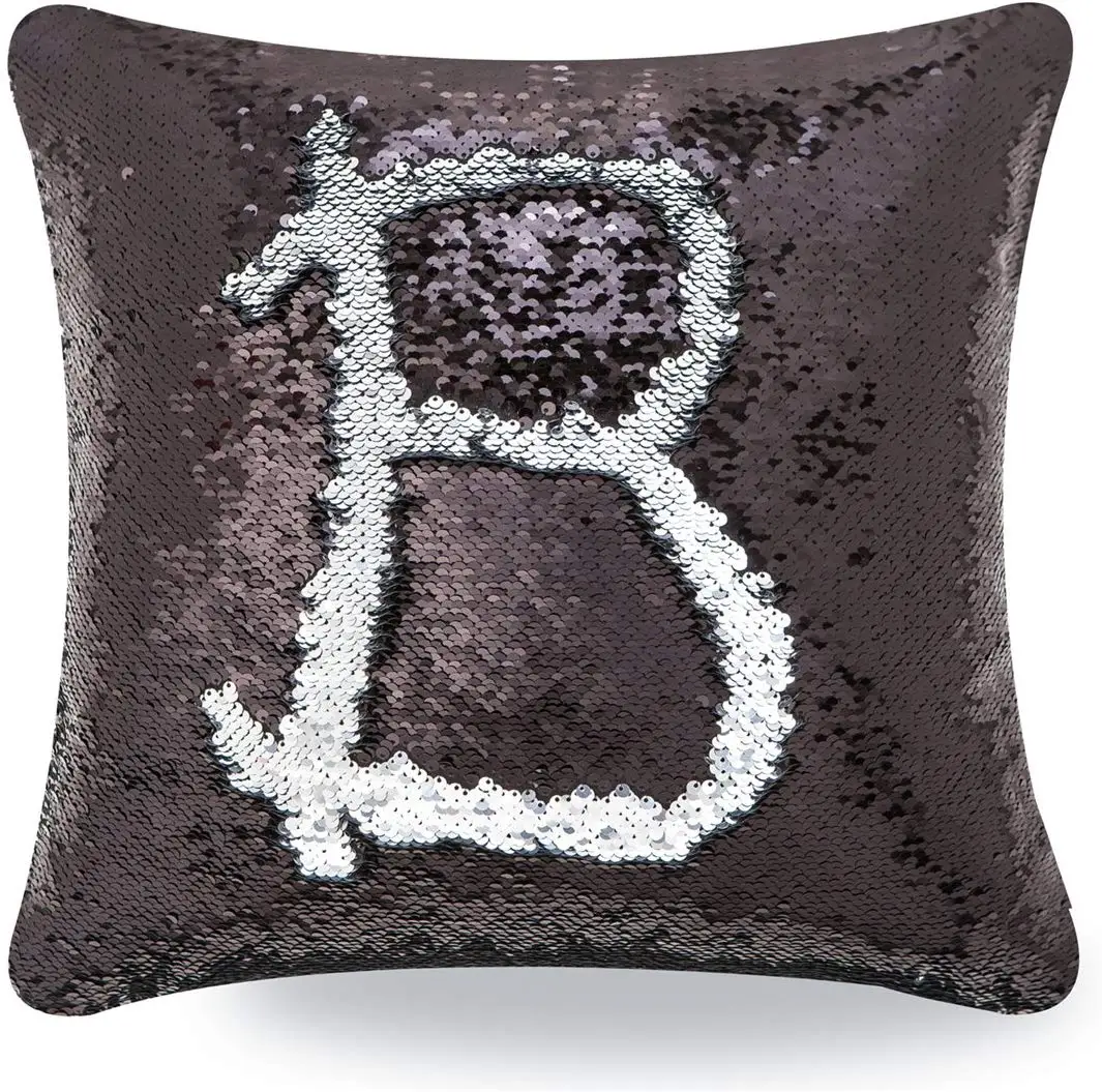 black sequin throw pillows