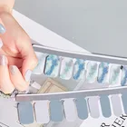 Nail Sticker Nail Strips Gel Korean Nail Sticker Non-Toxic Long Lasting Gel Nail Strips