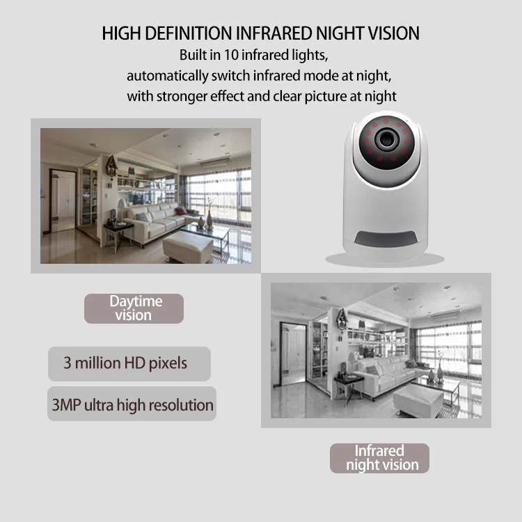 XM Icsee 3MP 4MP Indoor wireless Baby camera security surveillance Two-way Audio 1080P wifi baby security camera monitor