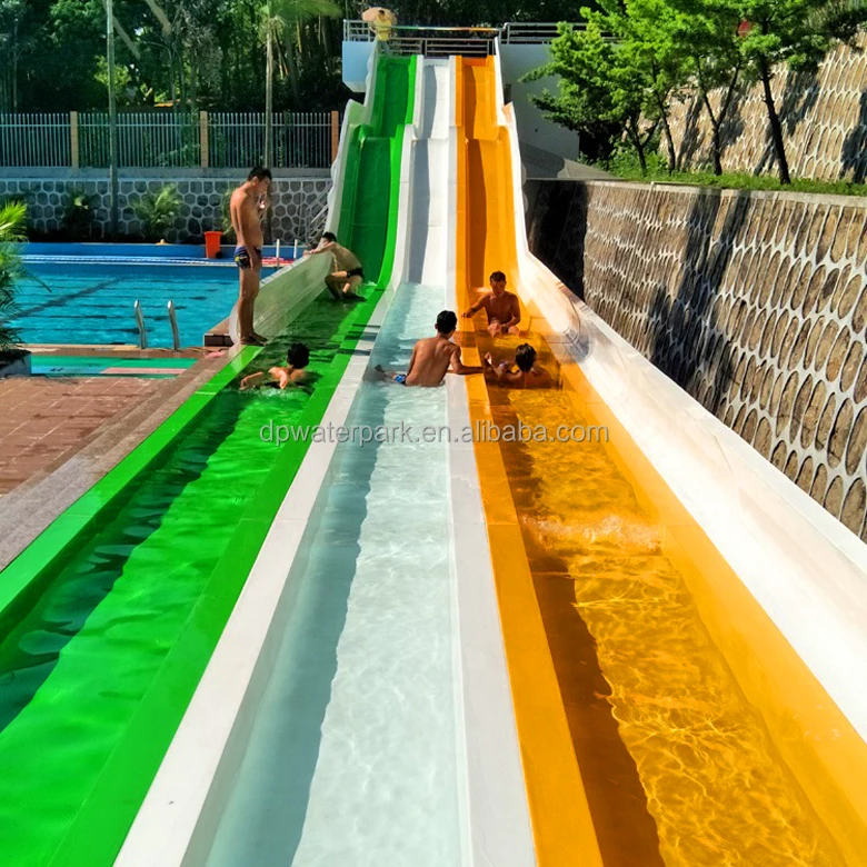Commercial Use Fiberglass Water Park Slide with 12 Months Warranty and 100-500kg Max Capacity