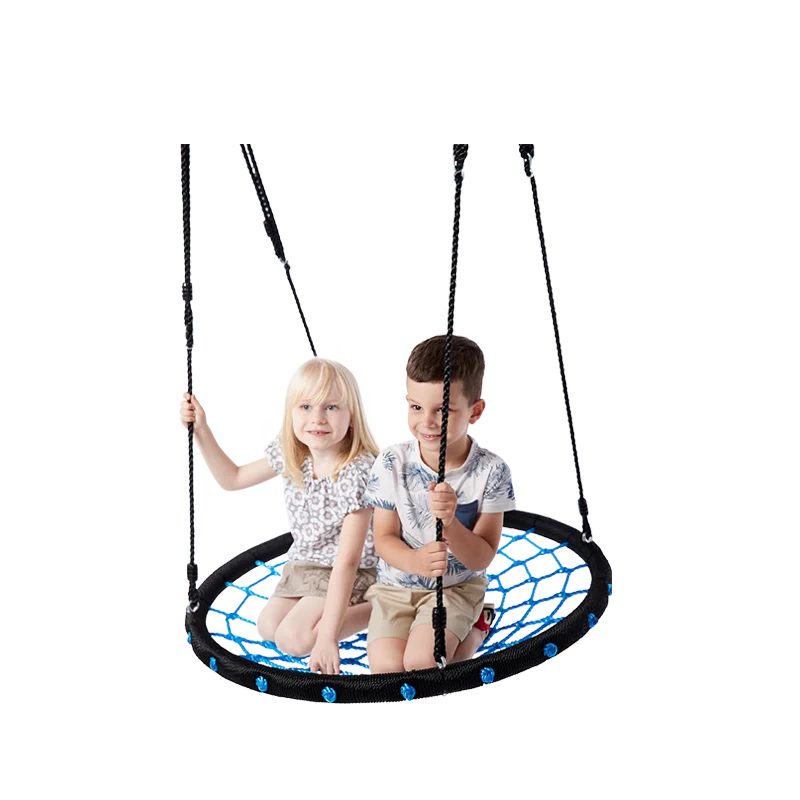40" 100cm Kids Child Round Rope Swing Garden Nest Mesh Tree Hanging Swing Seat 