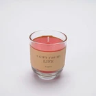 100% Candle EVEN Wholesale 100% Natural Soy Scented Candle In Glass Candle Jar With High Quality