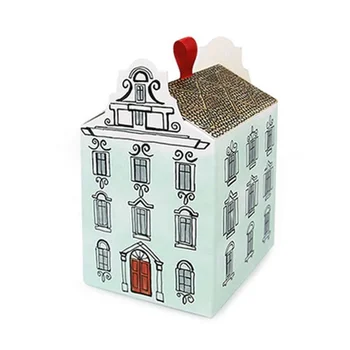 Beheart Wholesale Custom Creative Empty Candy Gift Package Small House Shaped Cookie Box Paper Boxes For Indian Sweets
