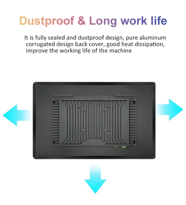 New 18.5 Inch TFT-LCD Capacitive Touch Screen Industrial Tablet PC with VGA/USB/LAN/HD-MI Interfaces J1900 X86 All-in-One
