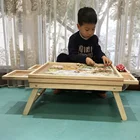 Wooden Puzzle Wooden Jigsaw Puzzle Table Wooden Portable Puzzle Board Puzzle Table