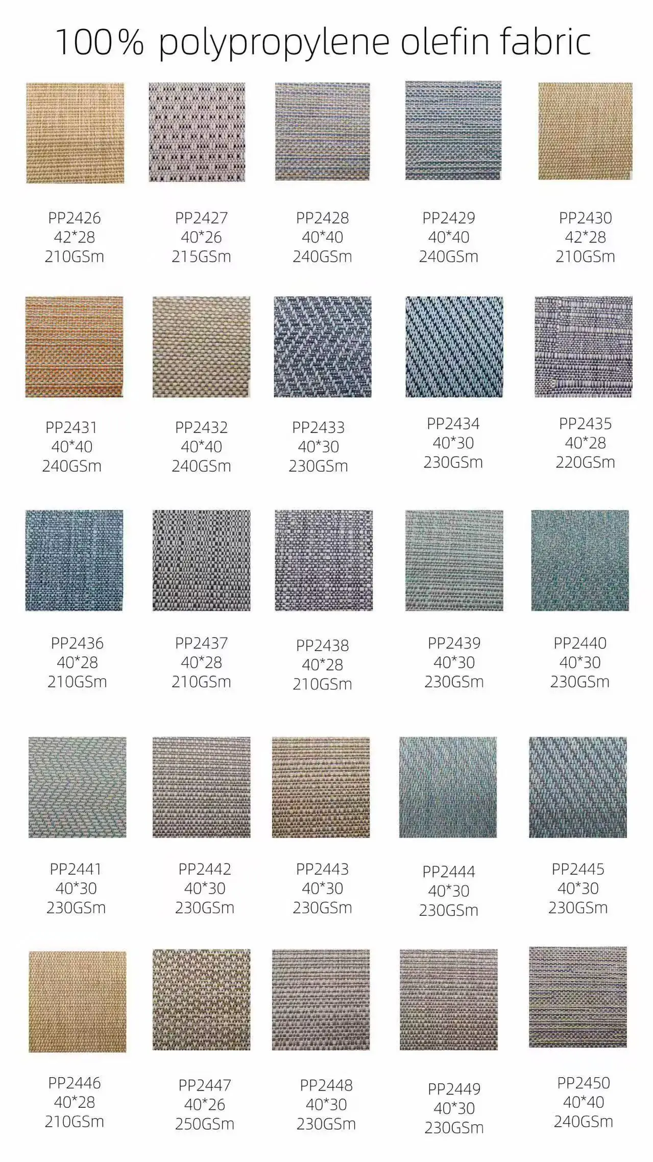 product 3 years warranty outdoor sofa fabric upholstery olefin textiles polypropylene for stylish and durable outdoor furniture-9