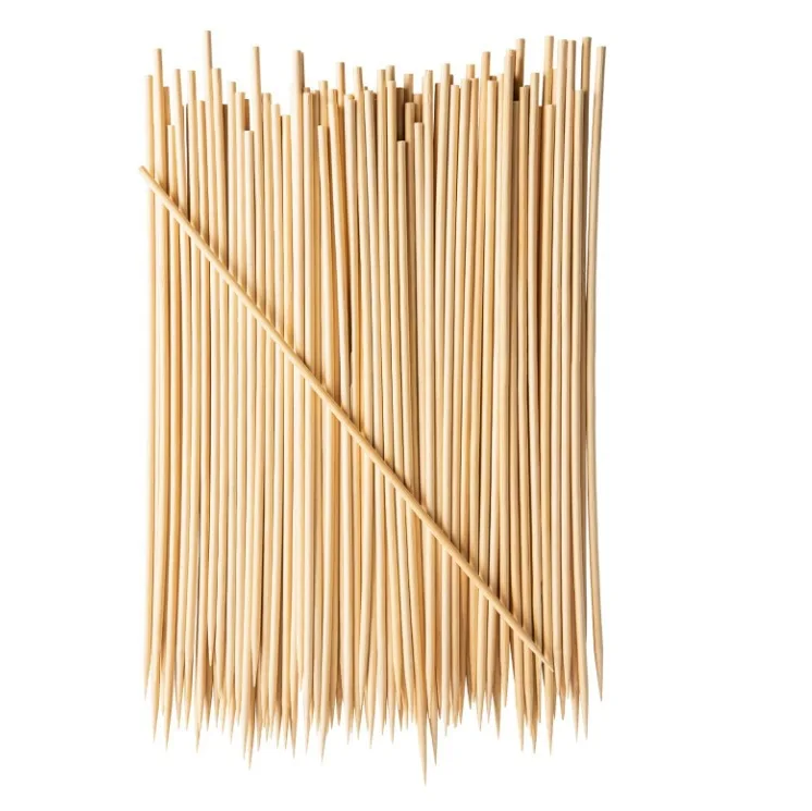 Bamboo Skewers BBQ Charcoal Grilled Fruit Appetizers Cocktails Meat Servings Cooking Sticks Multi-Function Portable supplier