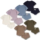 Baby Clothing Set Hot Sale Soft And Breathable Waffle Baby Clothing Set Summer
