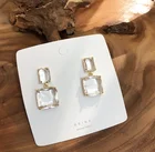 Crystal Earrings Ladies Jewelry Crystal Earrings Elegant Irregular Dangle Earrings Exquisite Dangle Earrings
