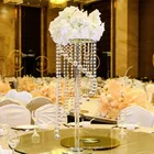 Wedding Wedding Stand Wedding Crystal Centerpieces Tall Crystal Flower Stand With Crystal Beads Event Party Supplies