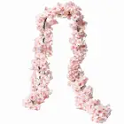 Decor Decor 180cm Artificial Cherry Blossom Vine Hanging Vine Silk Garland For Wedding Party And Home Decor