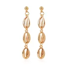 Shell Jewelry Factory Supply Fashion Conch Shell Earrings Shell Pendant Earrings Jewelry Gift For Girls
