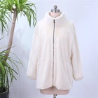 Coats Good Looking Classic Women'S White Winter Thick Long Faux Fur Coats With Zipper