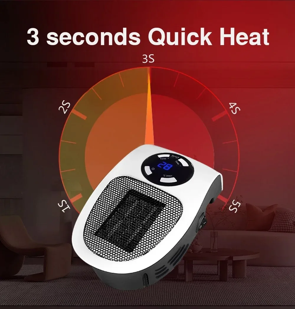 Portable Heater, 350W, Wall - detail 6