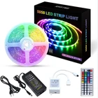 Led Strip Led Led Strip Manufacturer Waterproof 5M 12V 5050 RGB Led Strip Set With Controller For Multiple Connectors