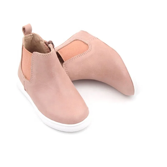 childrens pink chelsea boots