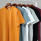 Fit T Shirt Casual Loose Fit 300g Seamless T-shirts Mens 100% Cotton Heavy Cotton T Shirt