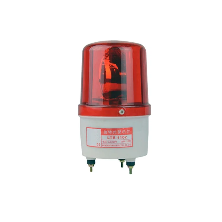 LTE-1102 AC110V Forklift Warning Light Indicator Emergency Steady Light Bolt Bottom 