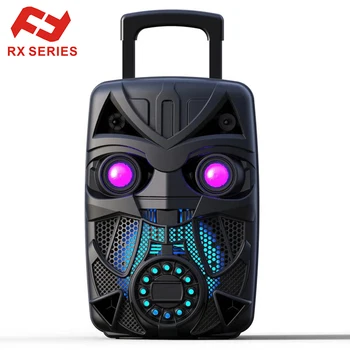8 inch robot shade trolley speaker ball led light wireless private mould speaker 2022 RX-8178