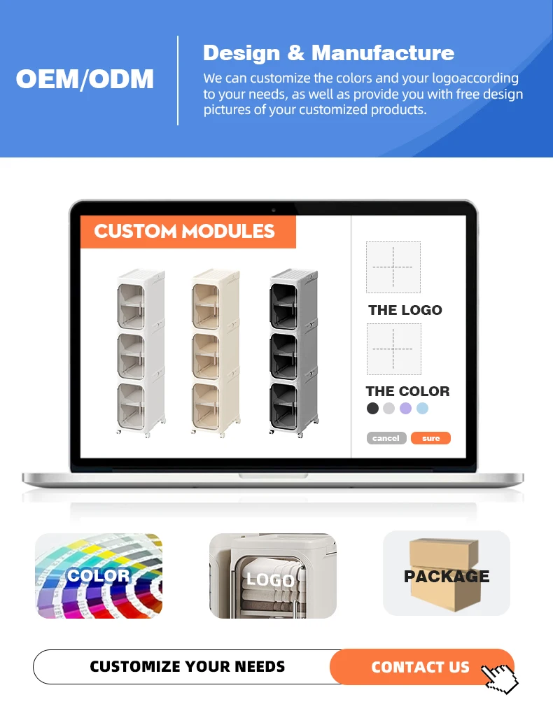 Wannuo Bathroom Narrow Cabinet Waterproof Multi-Layer Plastic Storage Drawers Large Capacity Bathroom Storage Drawers manufacture