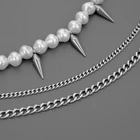 Necklace Factory Hot Sale Electroplate Fashion Colorful Chain Fashion Unisex High Quality Necklace