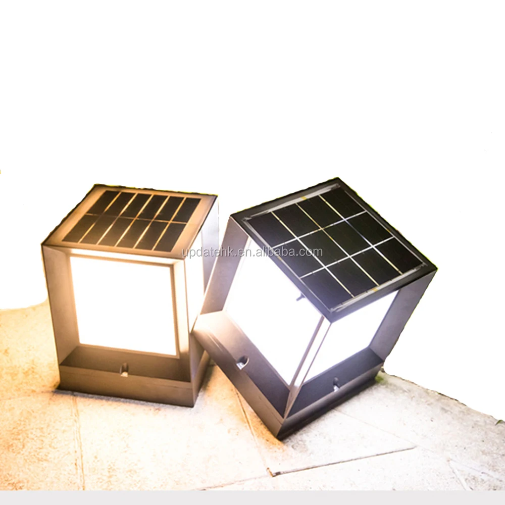 square post solar lights