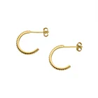 Hoop Earrings Earrings Stainless Steel OLANI HOOP EARRINGS Moon Stud Earrings For Women European Sun Style Boho Jewelry