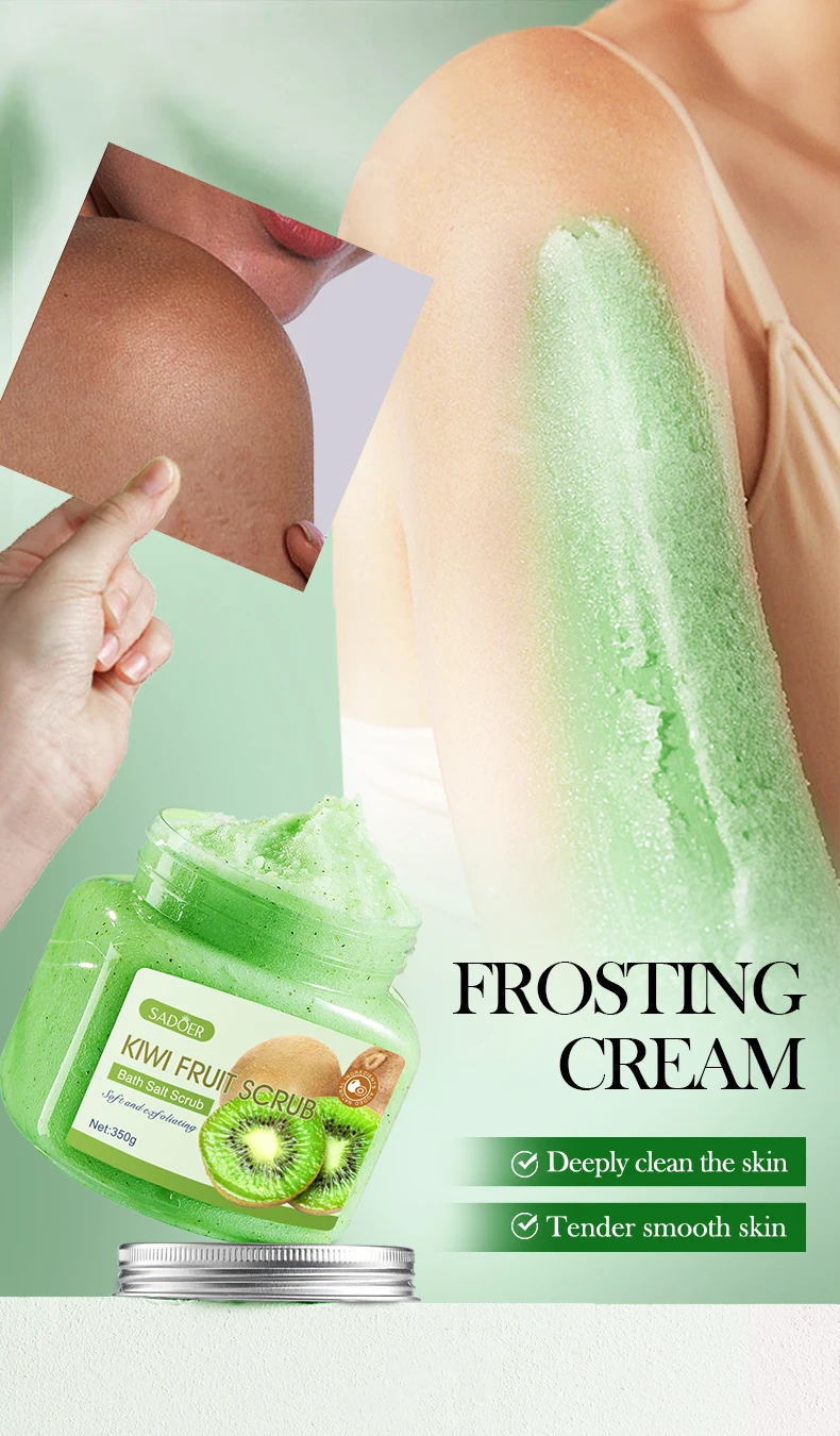 product wholesale sadoer natural organic herbal body scrub avocado blueberry vitamin c rich beauty buffets brightening customized-2