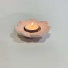 Porcelain Holder Trending Products Pink Flower Shaped Porcelain Tealight Holder