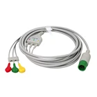 CONTEC 5-Leadwire Snap US EU Pediatric Adult Defibrillation-Proof Clip Leadwire
