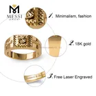 14k 14k Ring Messi Jewelry Customized Men 14K Gold 18k Gold Rings Jewelry